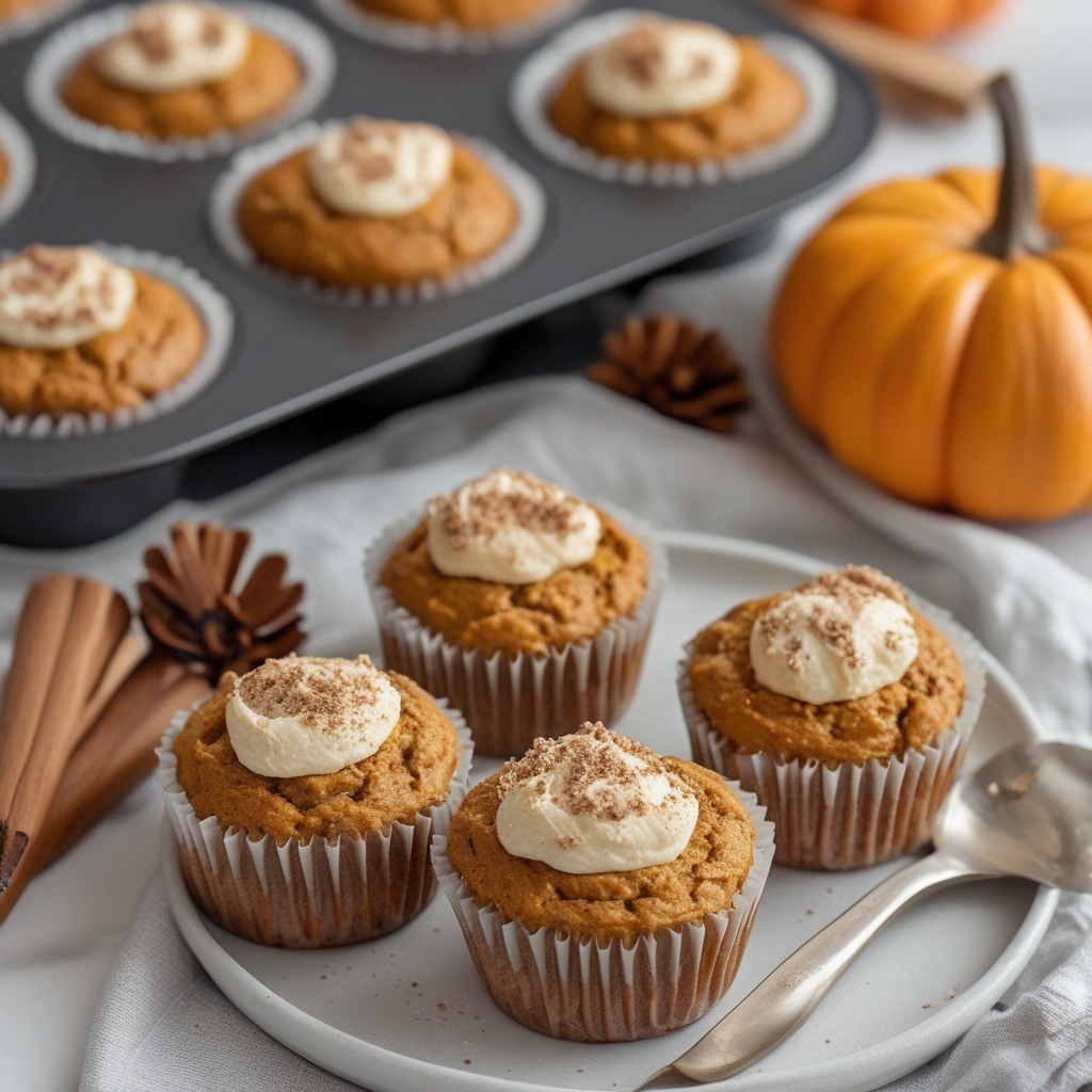 Healthy Greek Yogurt Pumpkin Muffins