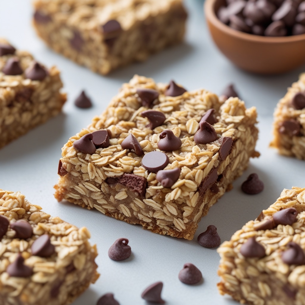 Healthy Chocolate Chip Oatmeal Bars