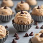 Frozen Greek Yogurt Peanut Butter Bites with Chocolate Chips