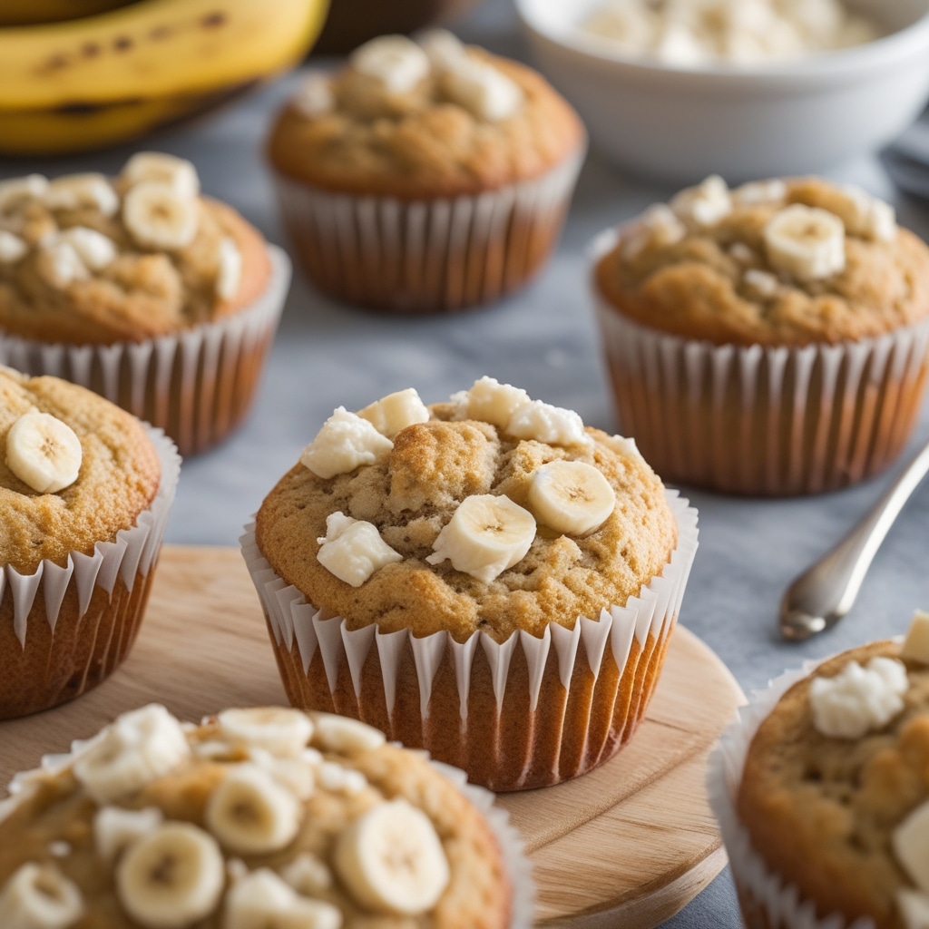 Banana Cottage Cheese Muffins
