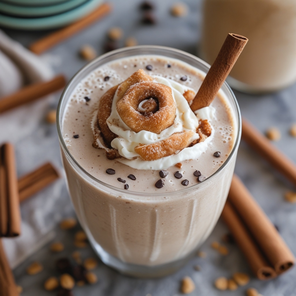 - Cinnamon Roll Protein Smoothie