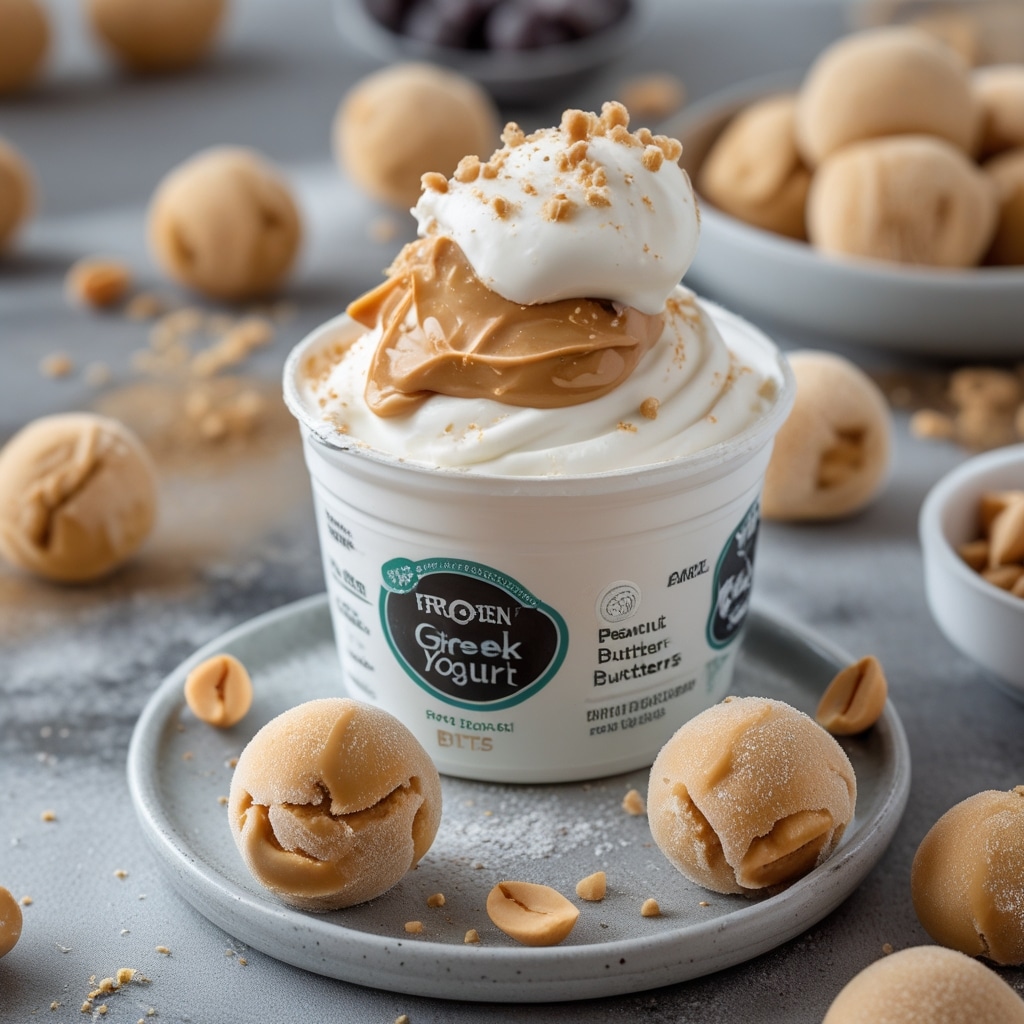 Frozen Greek Yogurt Peanut Butter Bites