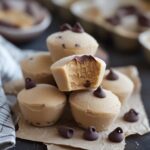 Frozen Greek Yogurt Peanut Butter Bites with Chocolate Chips