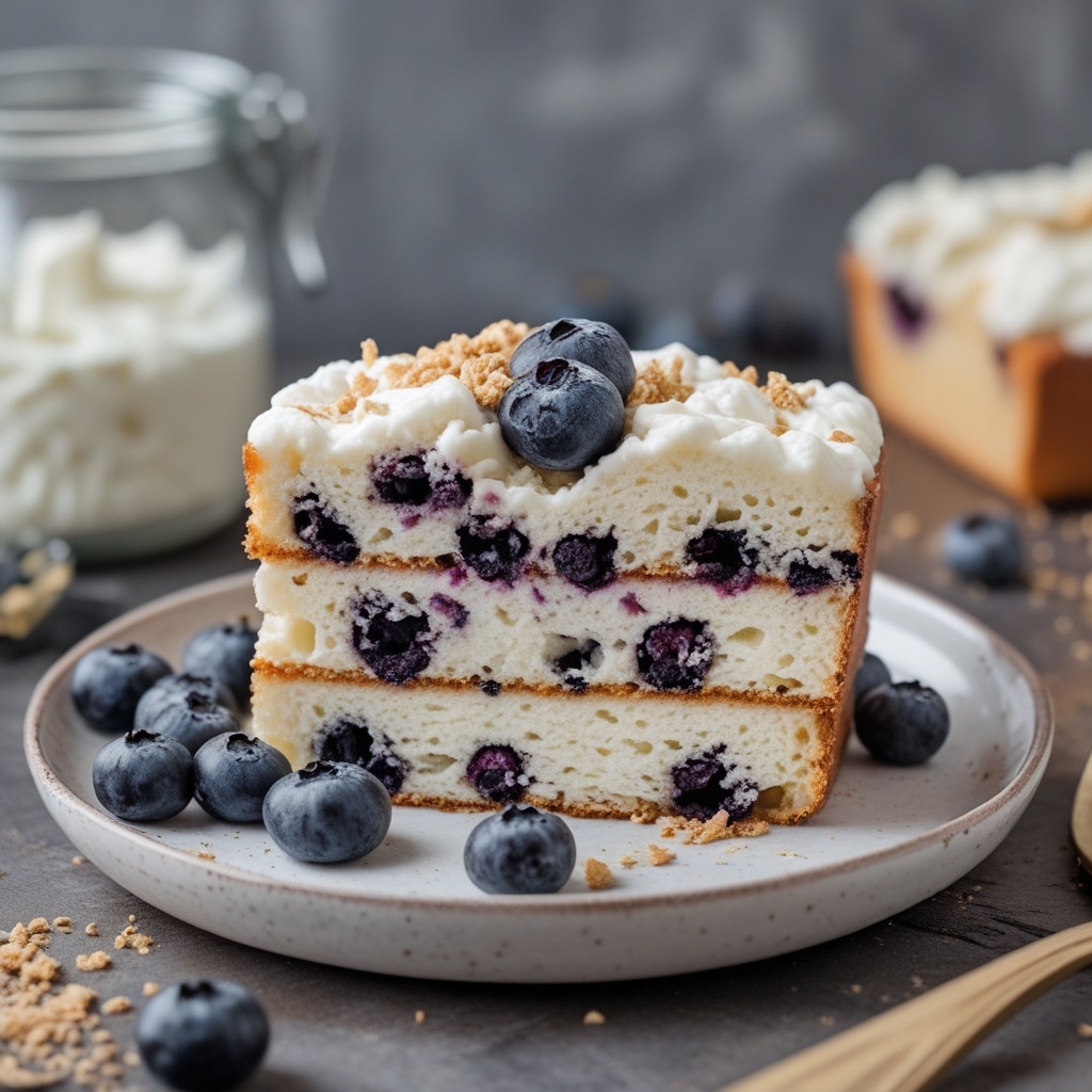 Cottage Cheese Blueberry Cloud Bread
