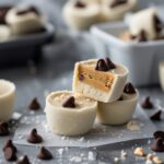 Frozen Greek Yogurt Peanut Butter Bites with Chocolate Chips