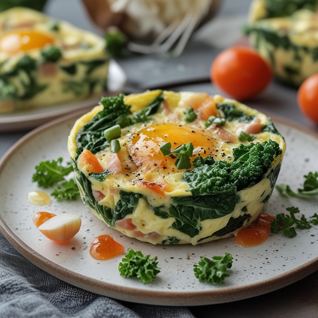 Mini Kale and Turkey Frittatas
