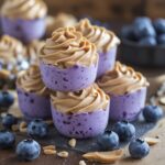 Peanut Butter Blueberry Frozen Yogurt Bites