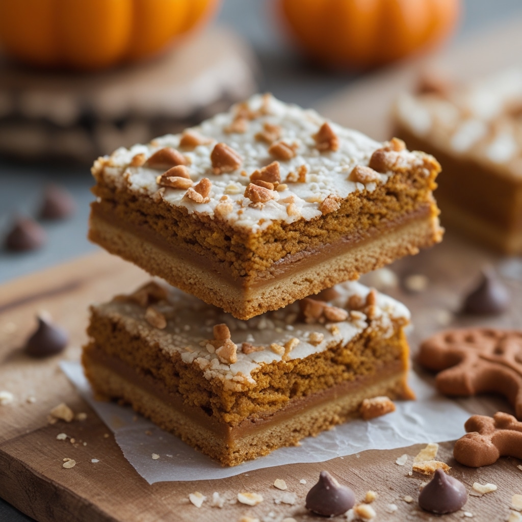 Sugar Cookie Vegan Pumpkin Bars