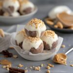 Healthy Frozen Greek Yogurt Peanut Butter Bites