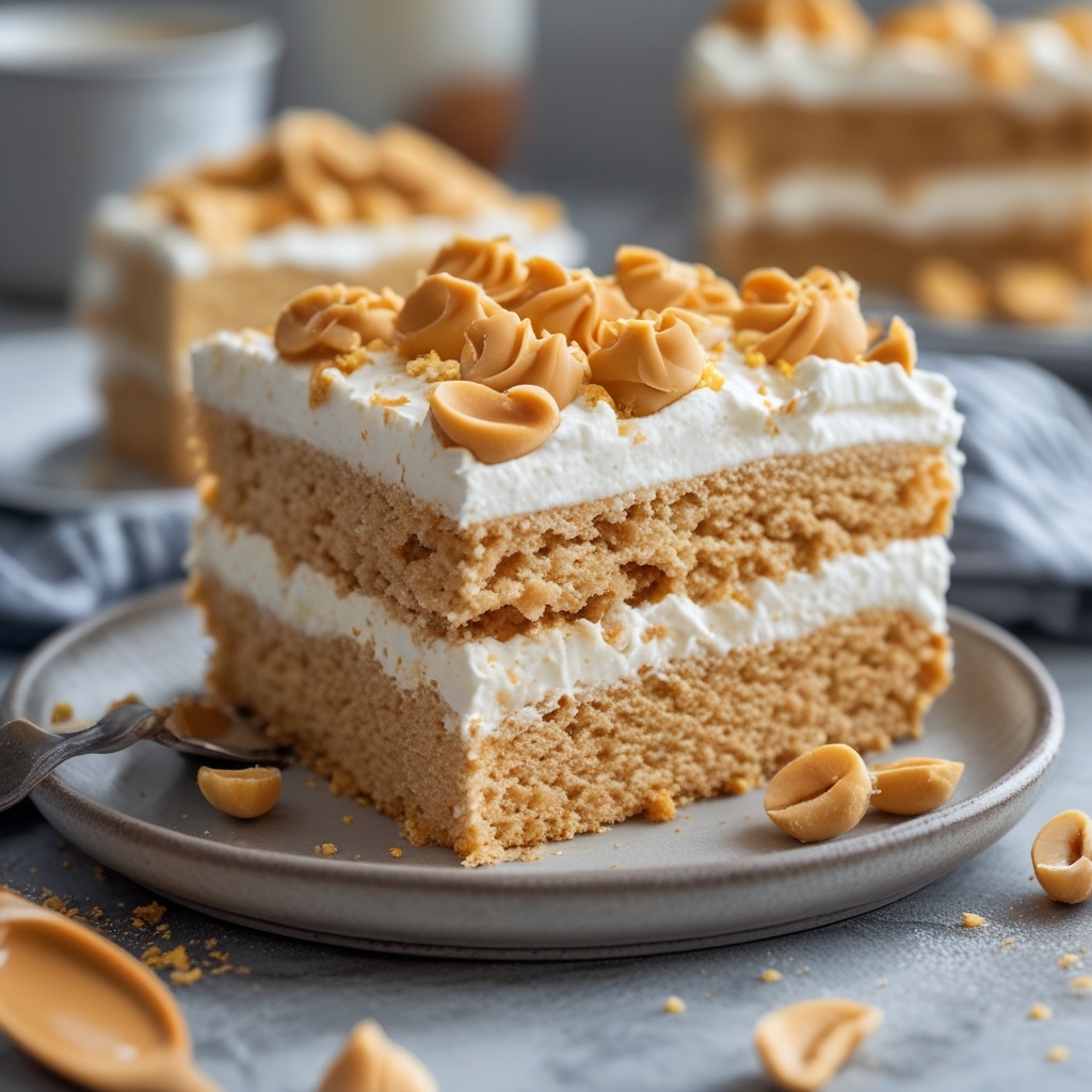 Greek Yogurt Peanut Butter Protein Cake
