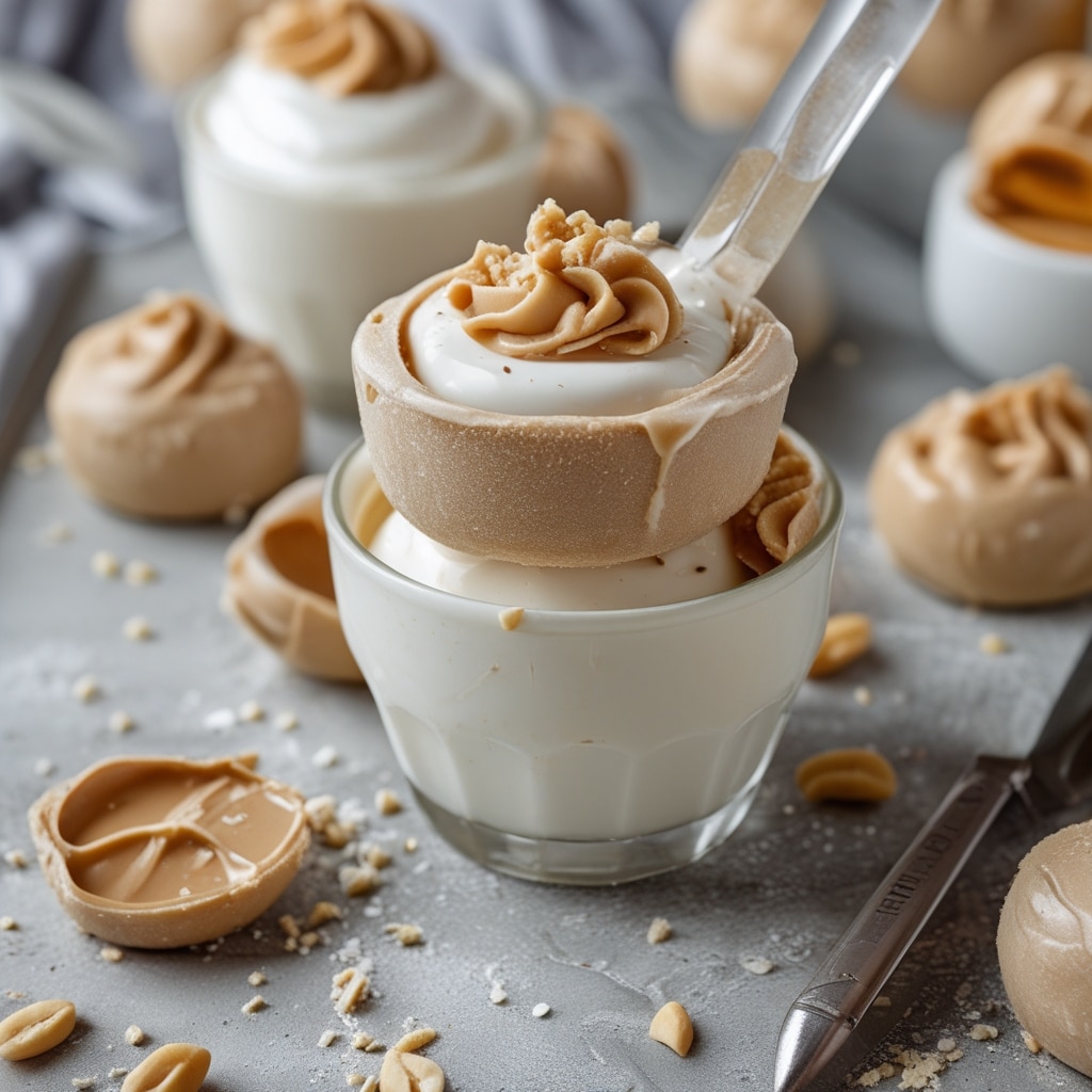 Frozen Greek Yogurt Peanut Butter Bites