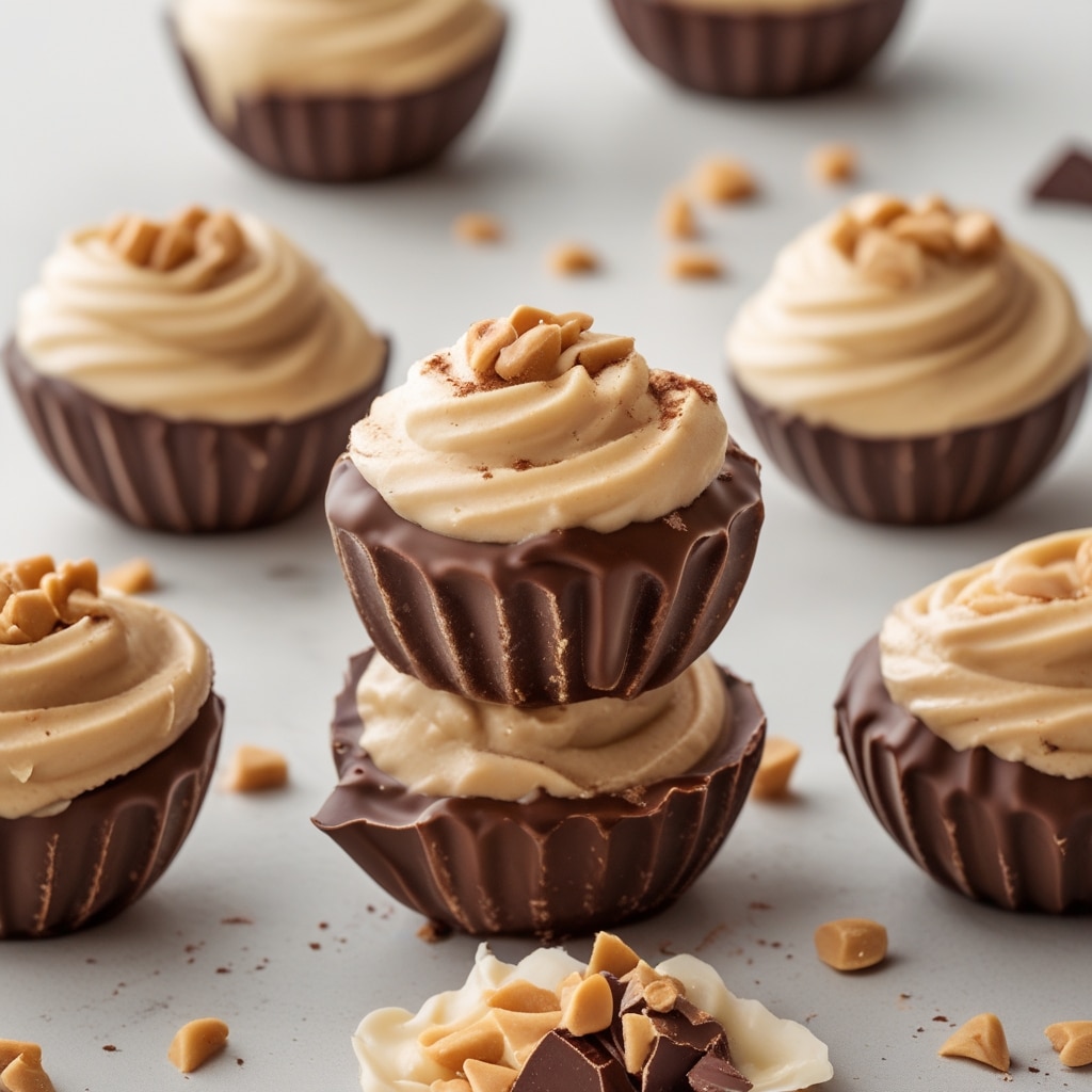 Frozen Greek Yogurt Peanut Butter Bites with Chocolate