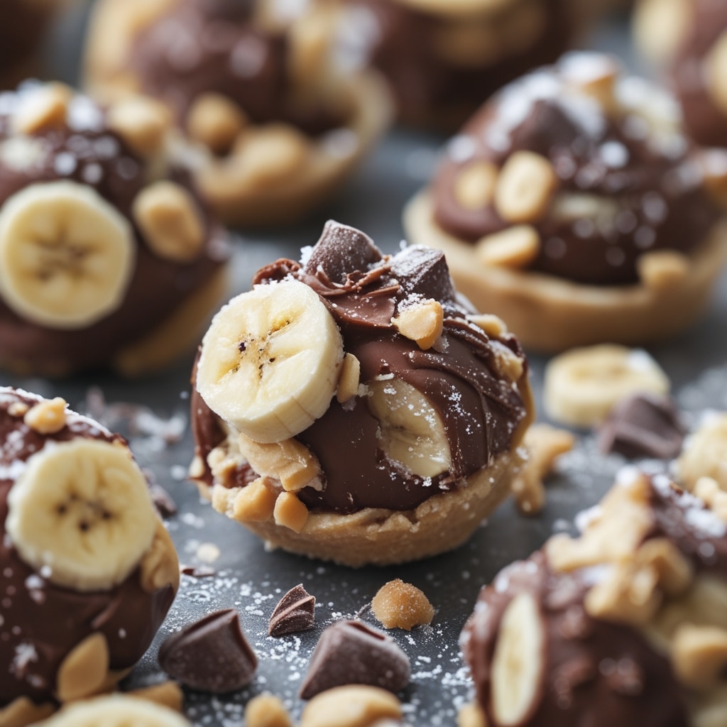 Frozen Chocolate Peanut Butter Banana Bites