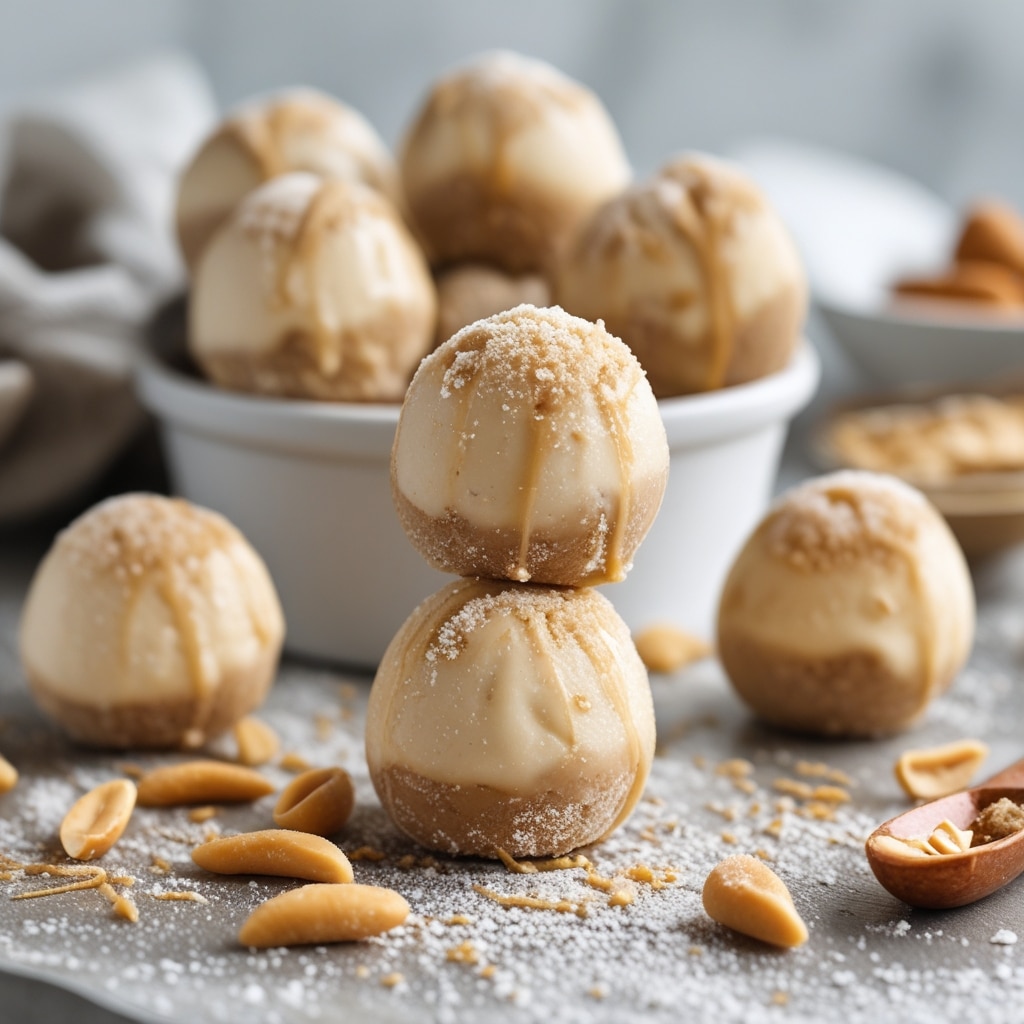 Frozen Peanut Butter Greek Yogurt Bites