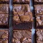 Greek Yogurt Double Chocolate Banana Brownies with Crackled Tops