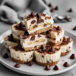 Frozen Banana Greek Yogurt Chocolate Chip Cheesecake Bites