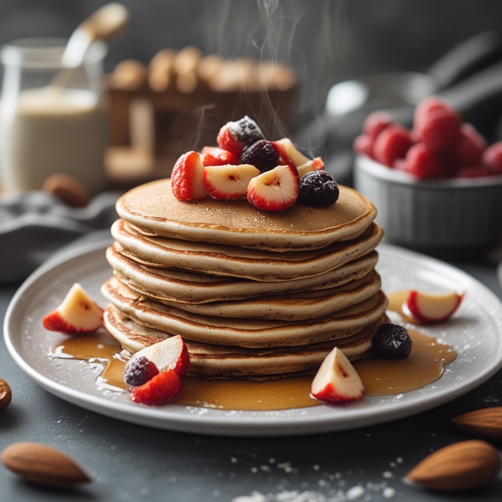 Satisfying Almond Flour Protein Pancakes