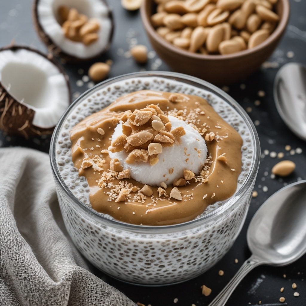 - Peanut Butter Coconut Chia Pudding