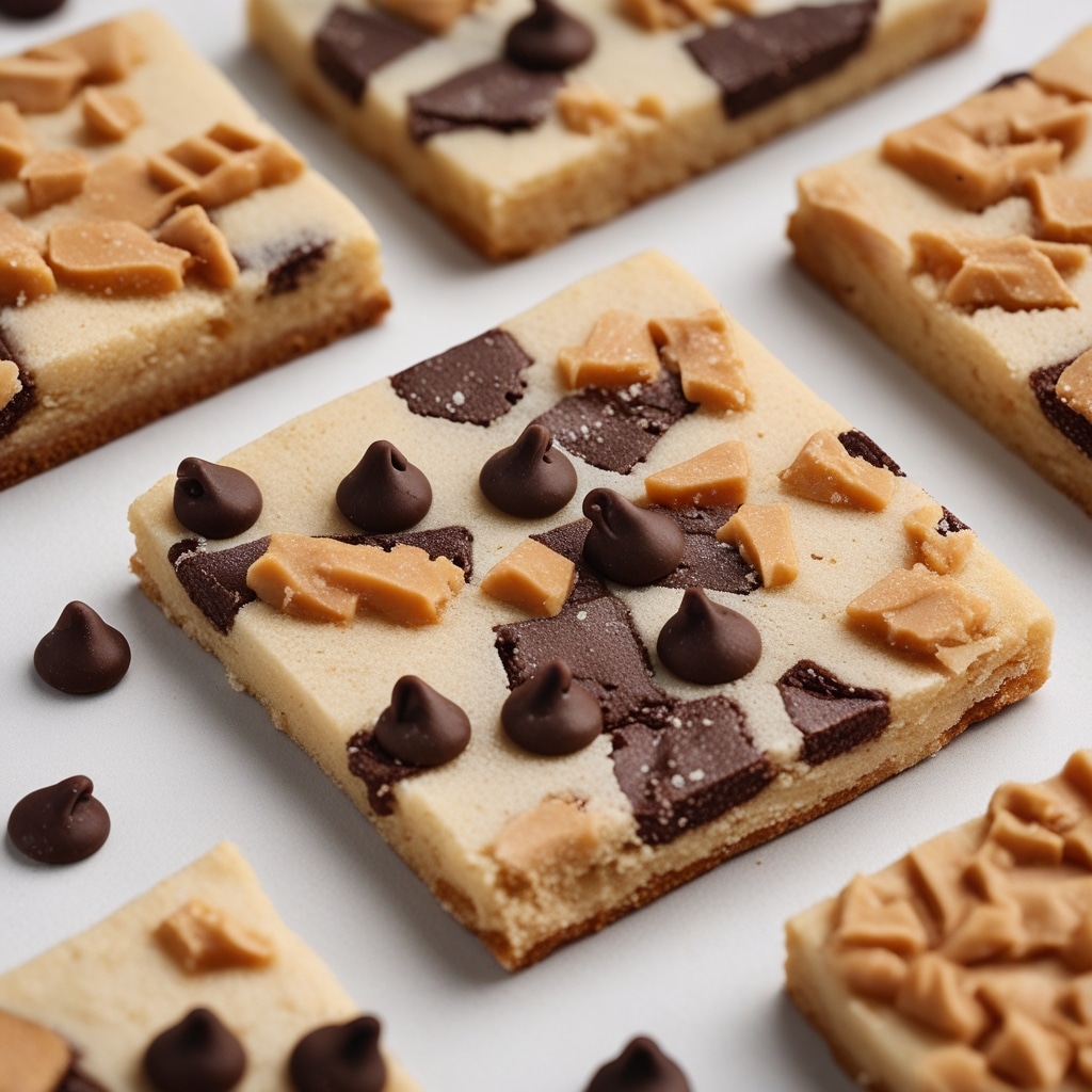 Sweet Chocolate Chip and Toffee Shortbread Cookies