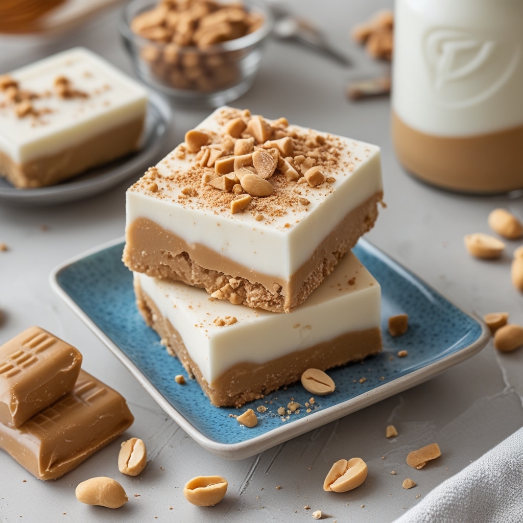 Frozen Peanut Butter Yogurt Bars: A Creamy