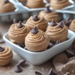 Frozen Greek Yogurt Peanut Butter Bites with Chocolate Chips