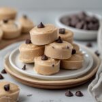 Frozen Greek Yogurt Peanut Butter Bites with Chocolate Chips