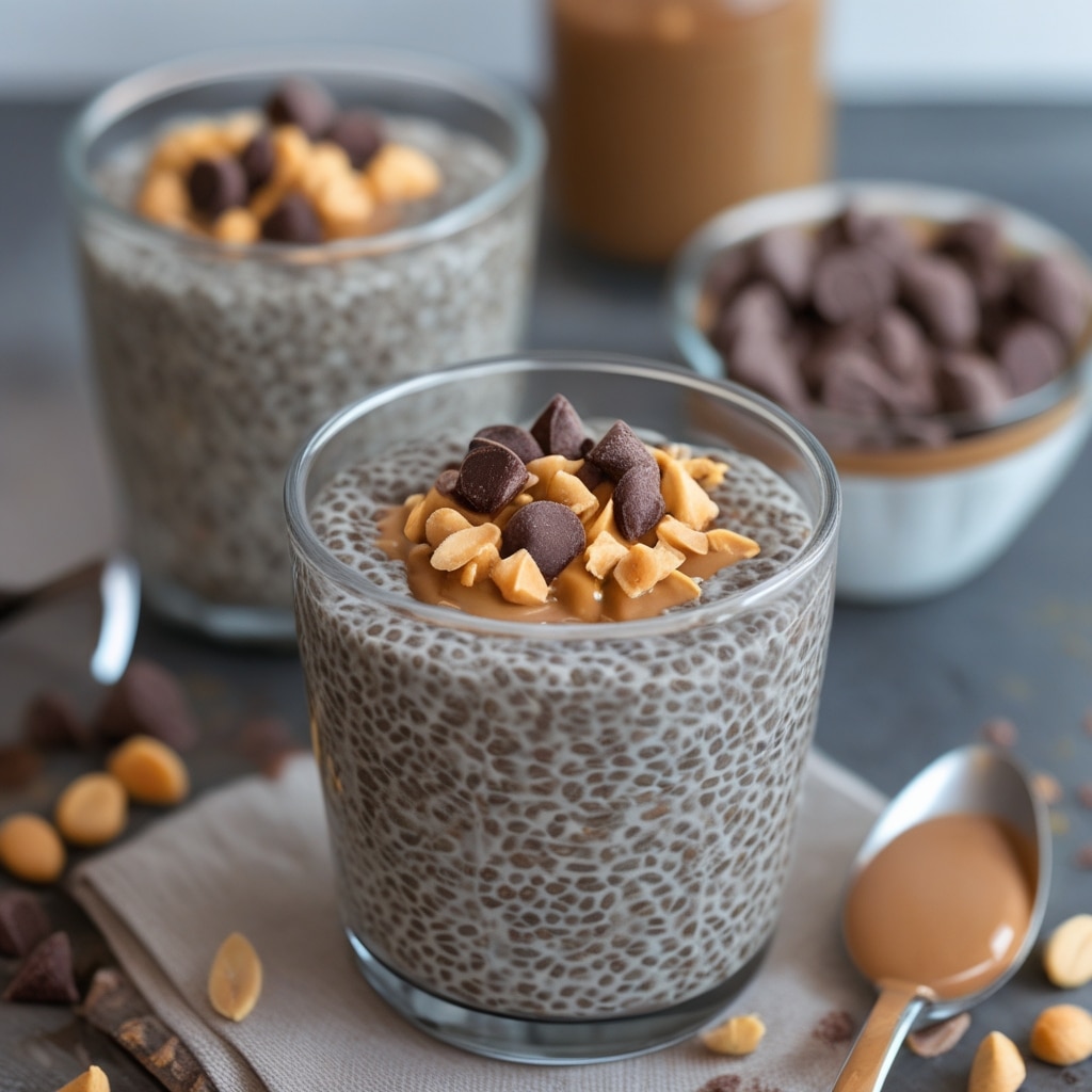 Chocolate Peanut Butter Chia Pudding