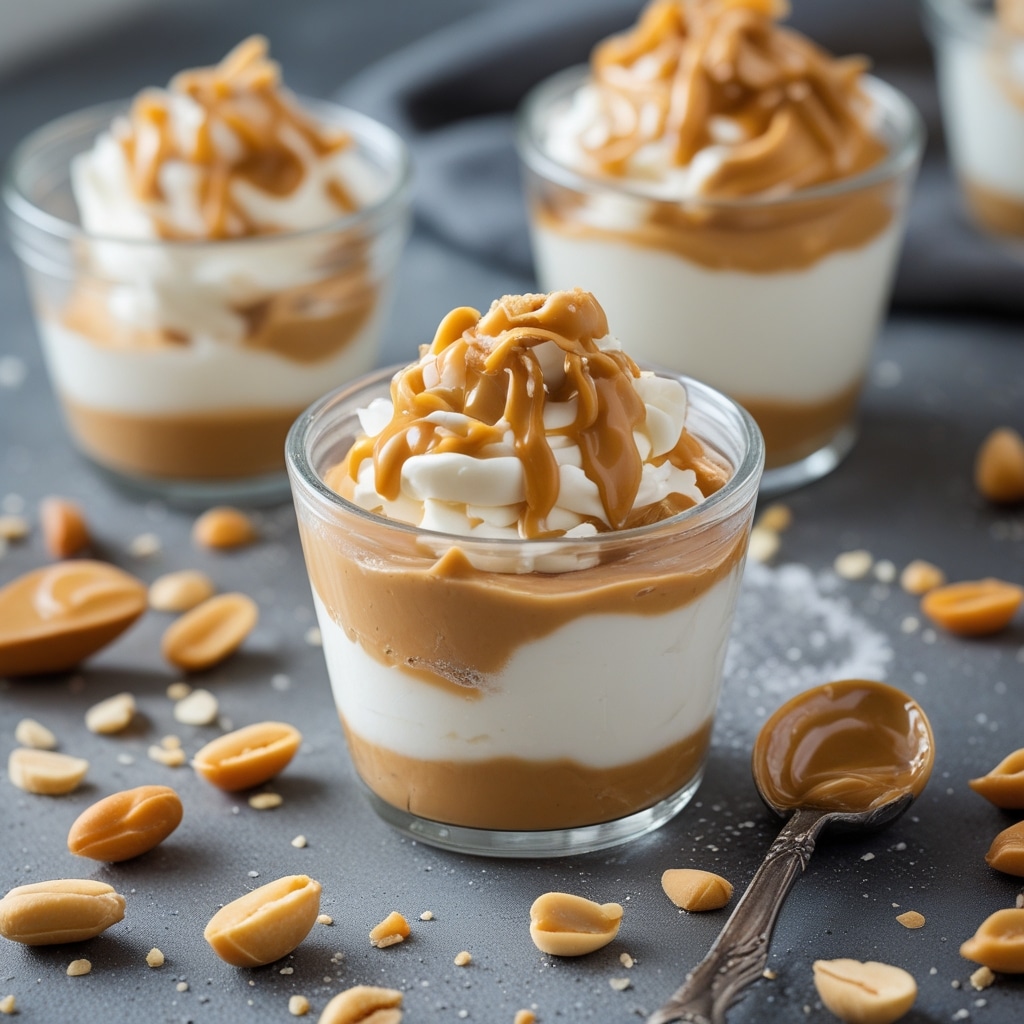 Healthy Peanut Butter Greek Yoghurt Frozen Cups