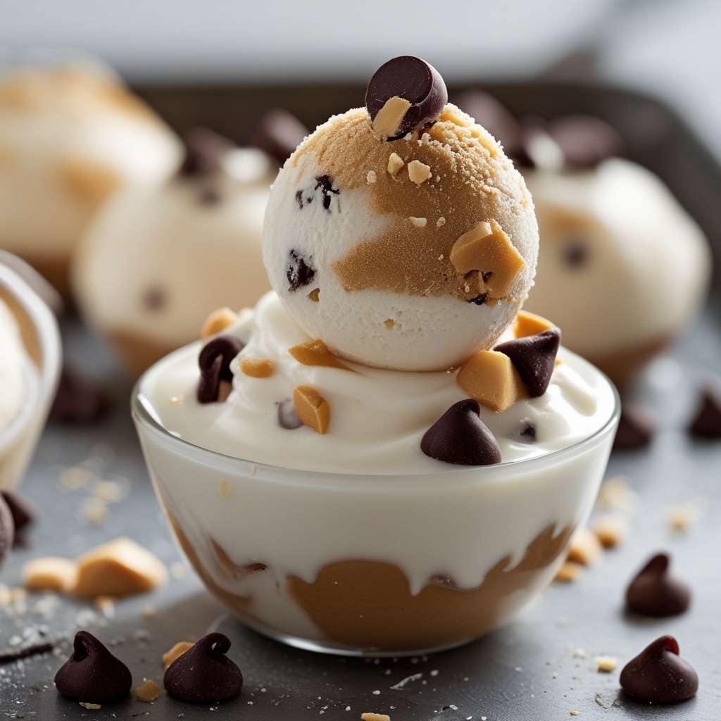 Frozen Greek Yogurt Peanut Butter Bites with Chocolate Chips 2025