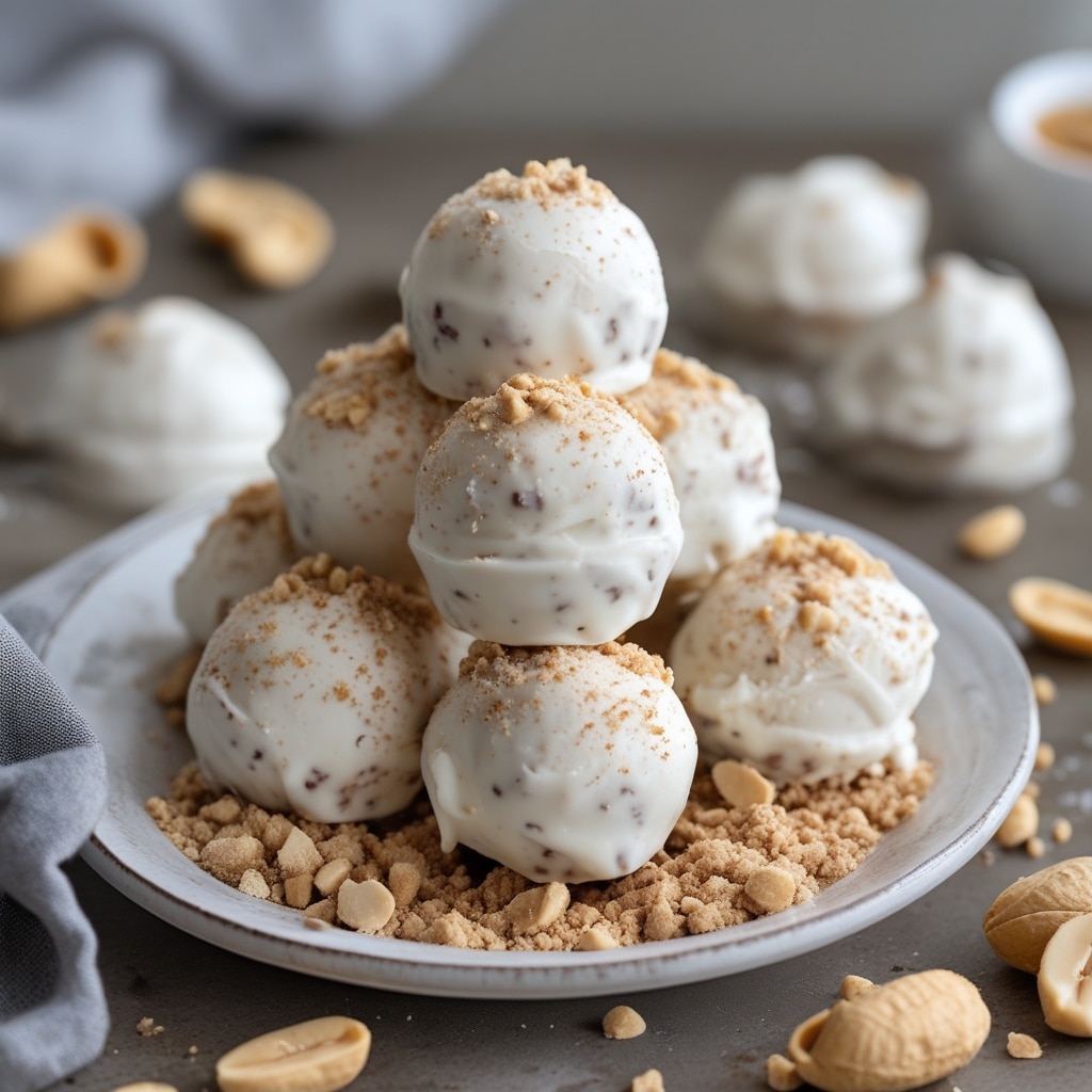 Frozen Greek Yogurt Peanut Butter Bites