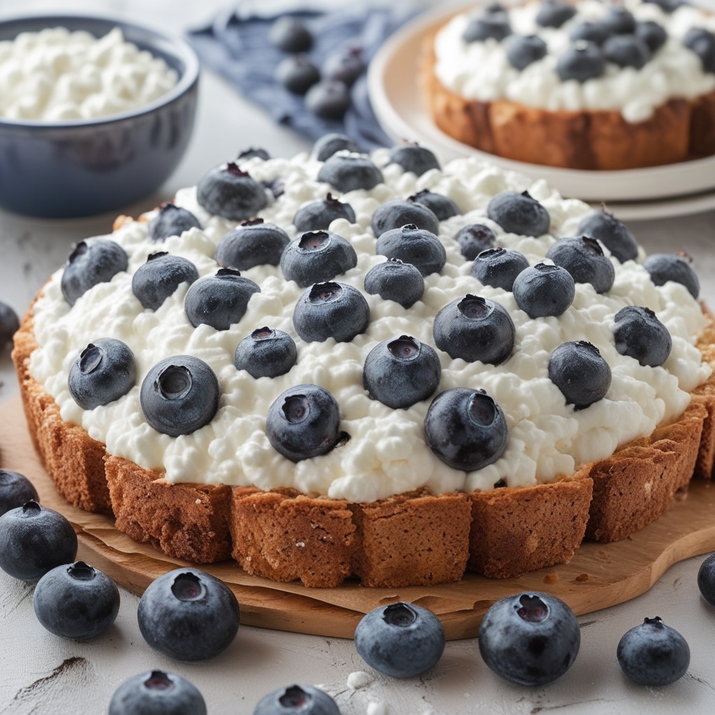 Cottage Cheese Blueberry Cloud Bread