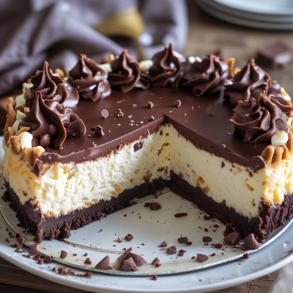 Chocolate Cottage Cheese Cheesecake