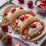 Strawberry Crunch Cheesecake Tacos