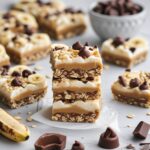 Healthy No-Bake Peanut Butter Banana Greek Yogurt Chocolate Oat Bars