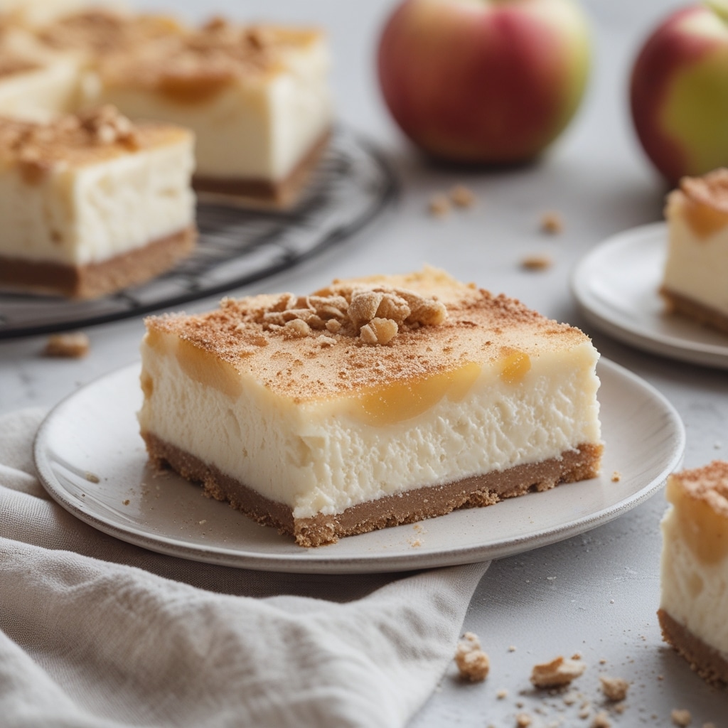 Gluten Free Apple Cheesecake Bars Recipe