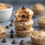 Frozen Greek Yogurt Peanut Butter Bites with Chocolate Chips