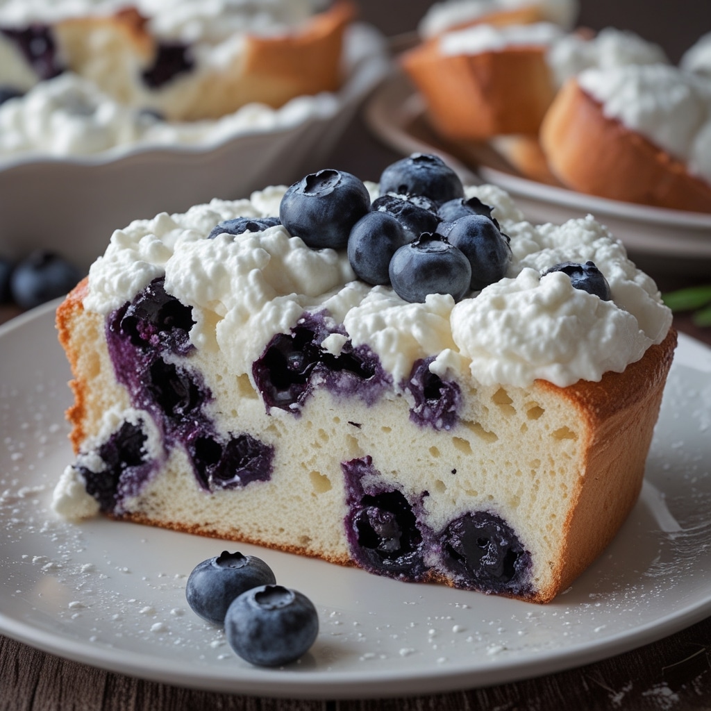 Blueberry Fluffy Cottage Cheese Cloud Bread