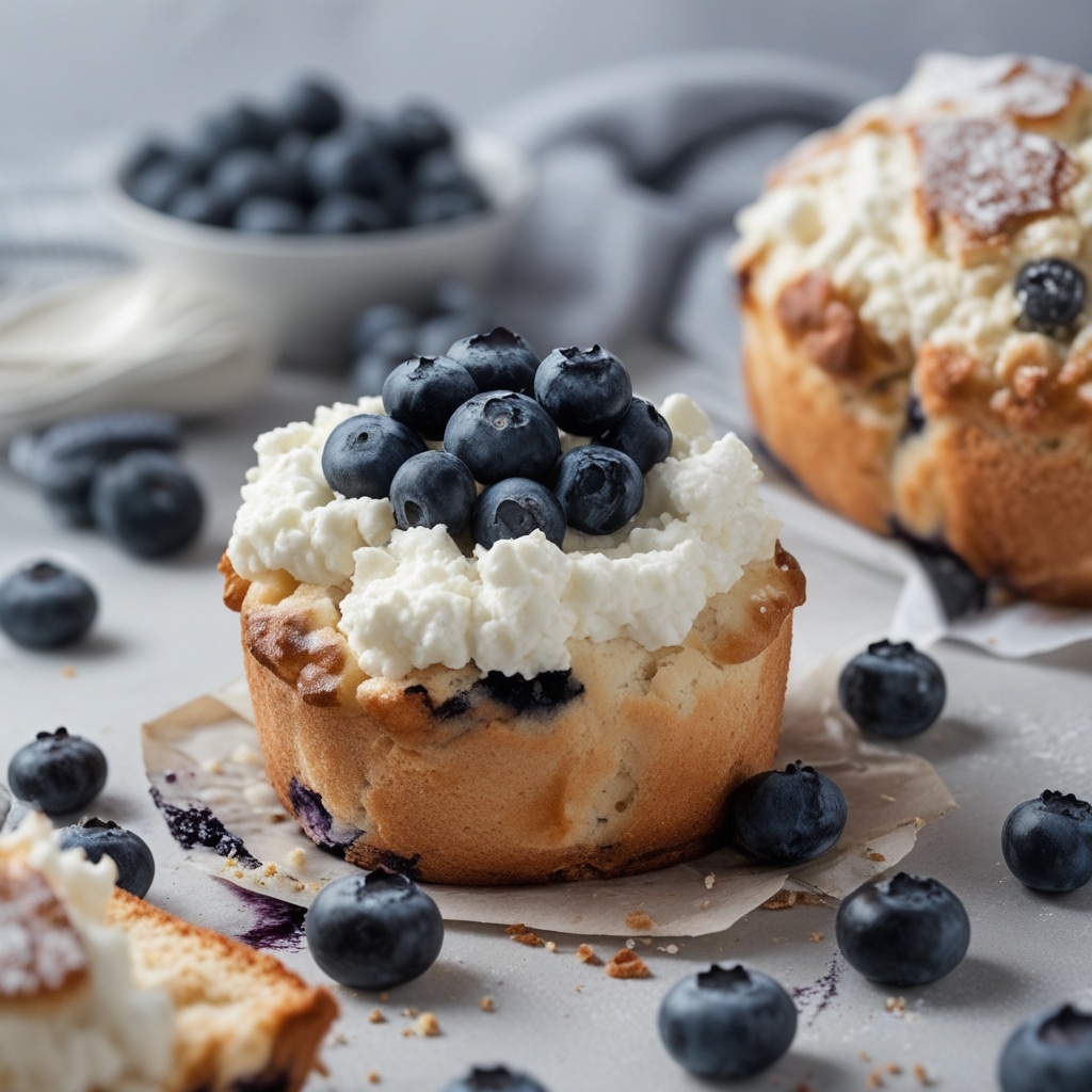 Blueberry Fluffy Cottage Cheese Cloud Bread