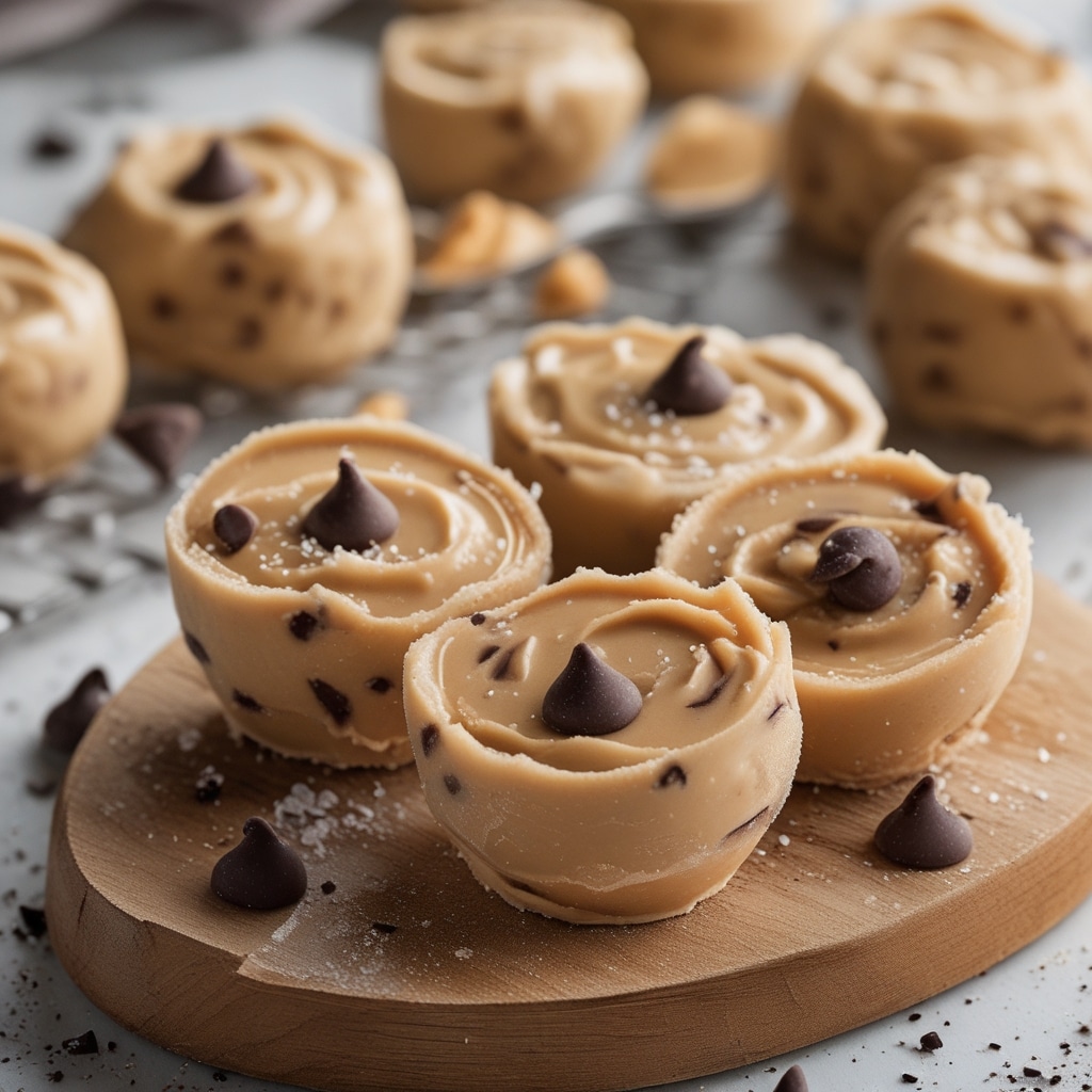 Frozen Greek Yogurt Peanut Butter Bites with Chocolate Chips