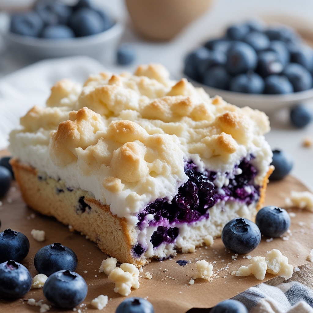 Blueberry Fluffy Cottage Cheese Cloud Bread