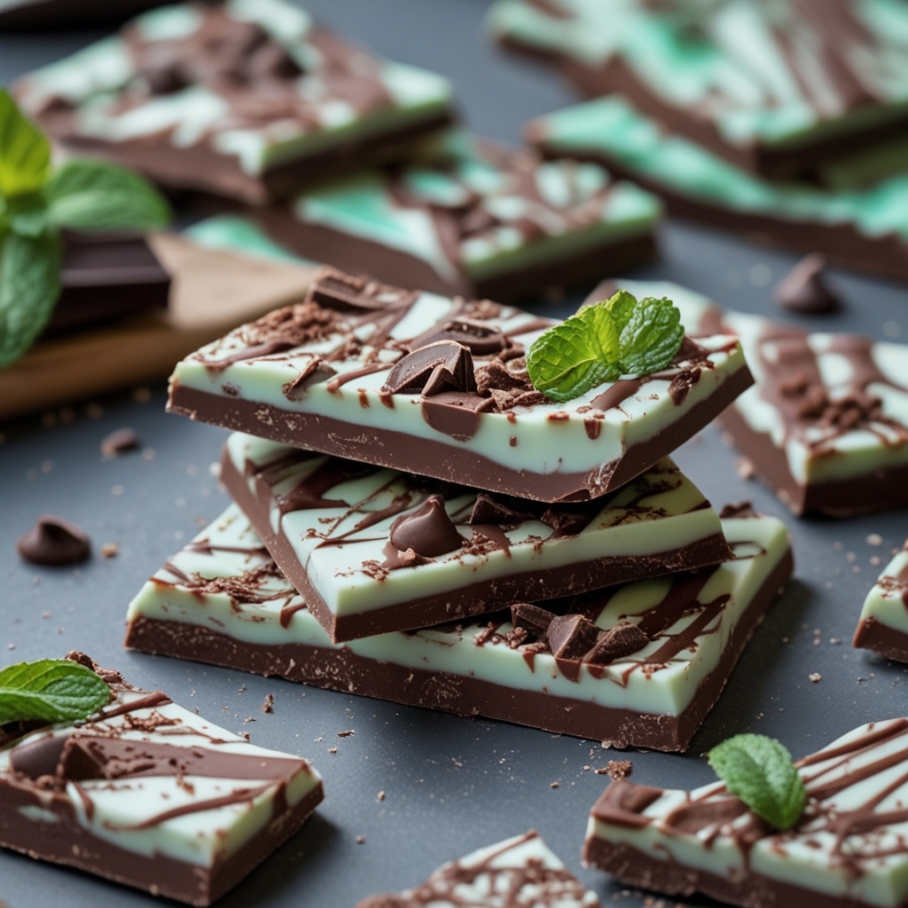 Decadent Chocolate Mint Protein Bark