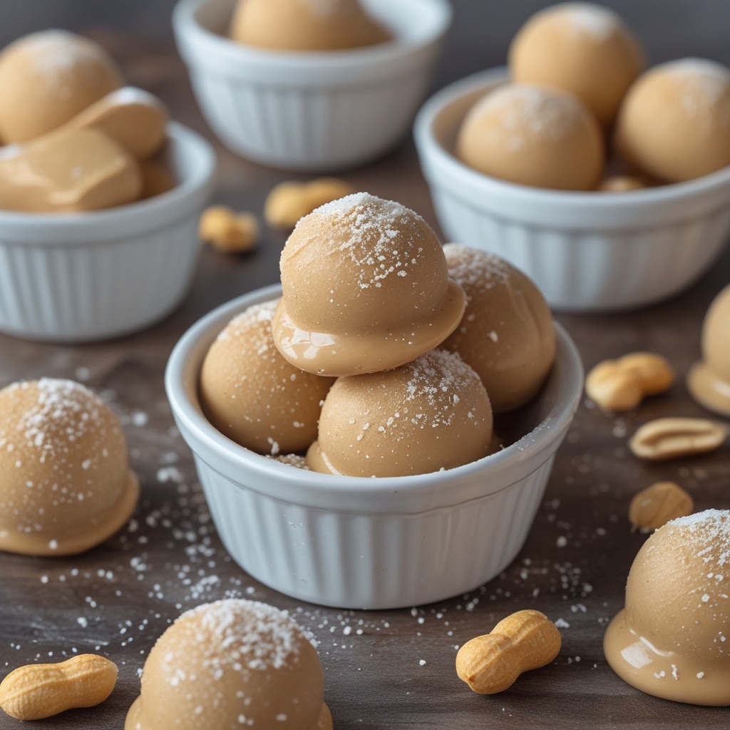 Frozen Peanut Butter Greek Yogurt Bites