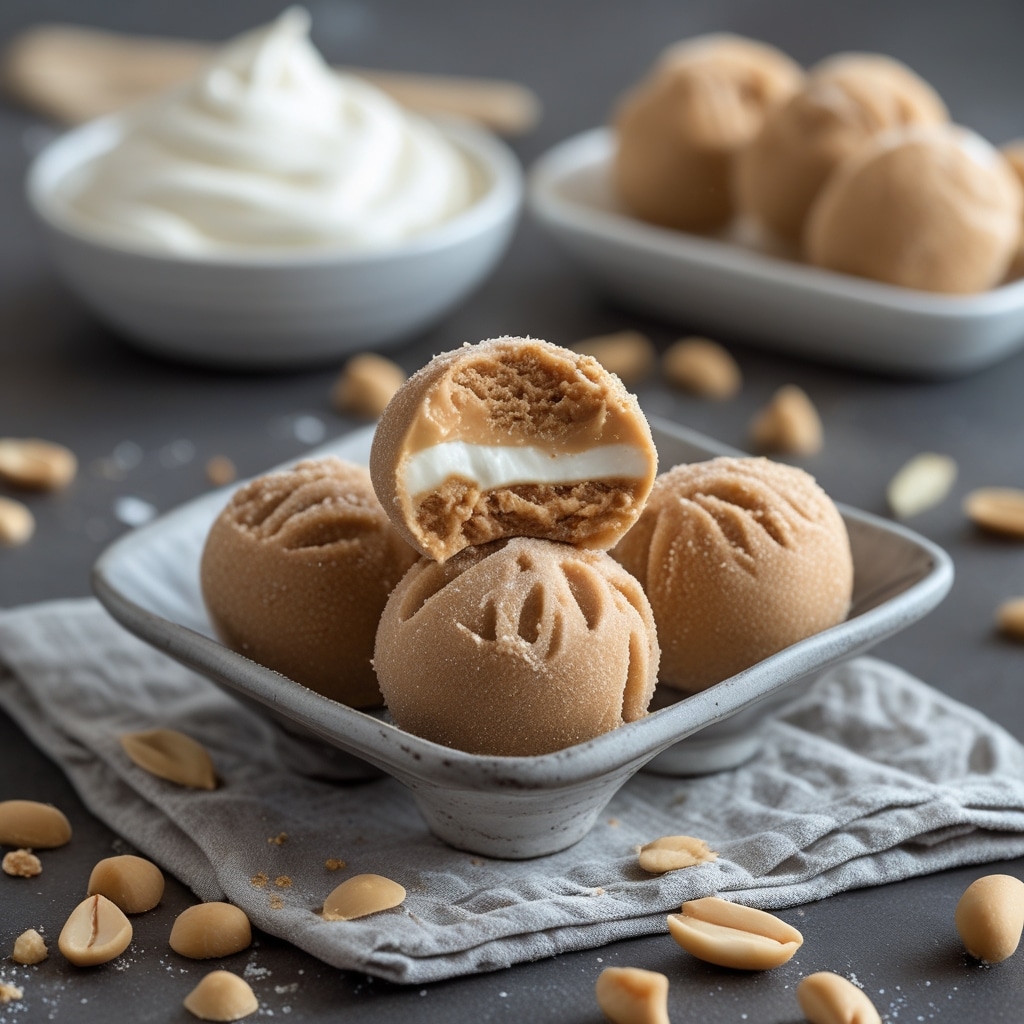 Frozen Peanut Butter Greek Yogurt Bites