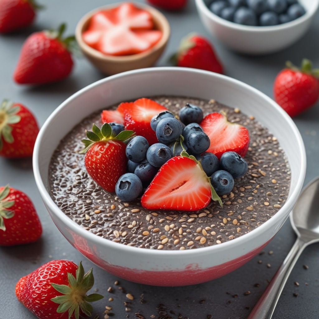 - Keto Strawberry Chia Seed Pudding