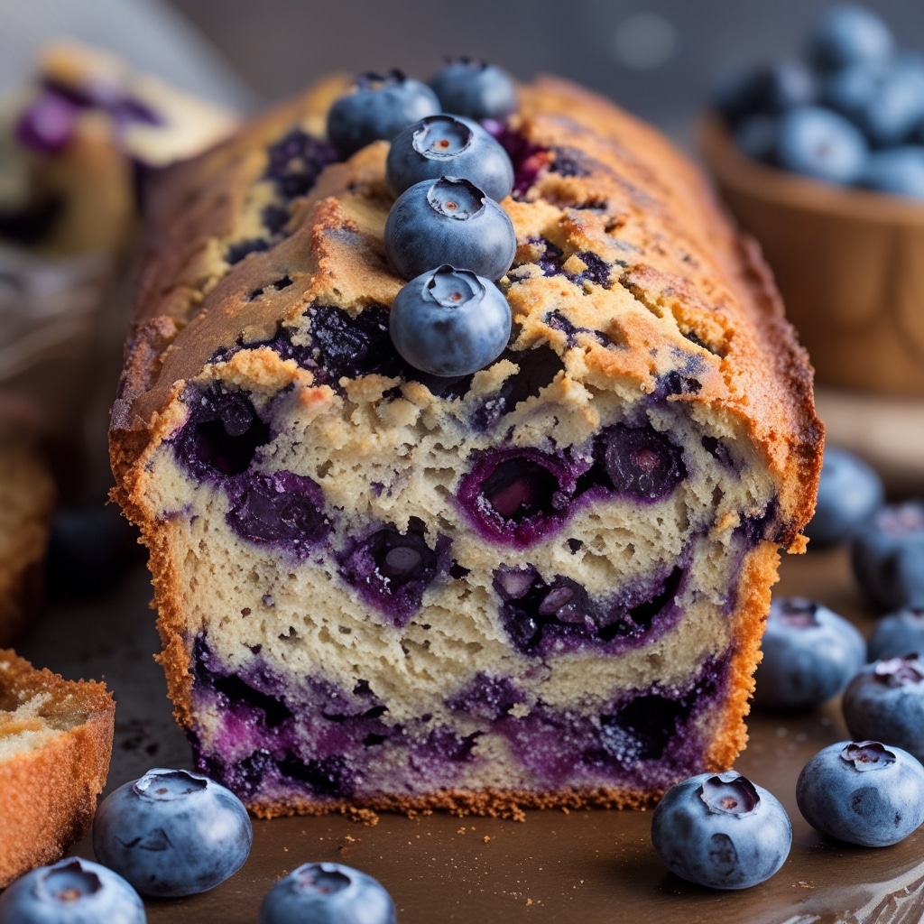 Sweet Keto Blueberry Bread