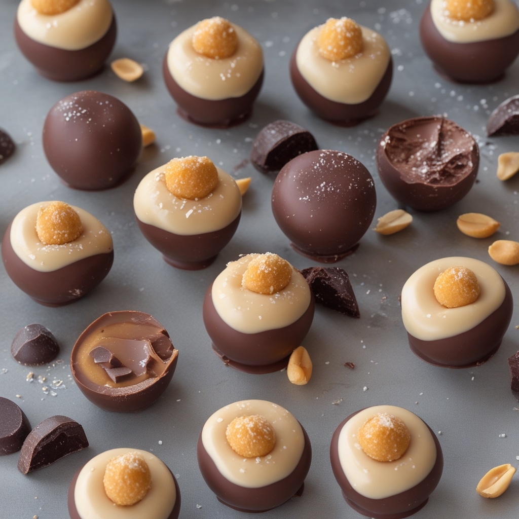 Chocolate Covered Peanut Butter Frozen Yogurt Bites (Vegan)