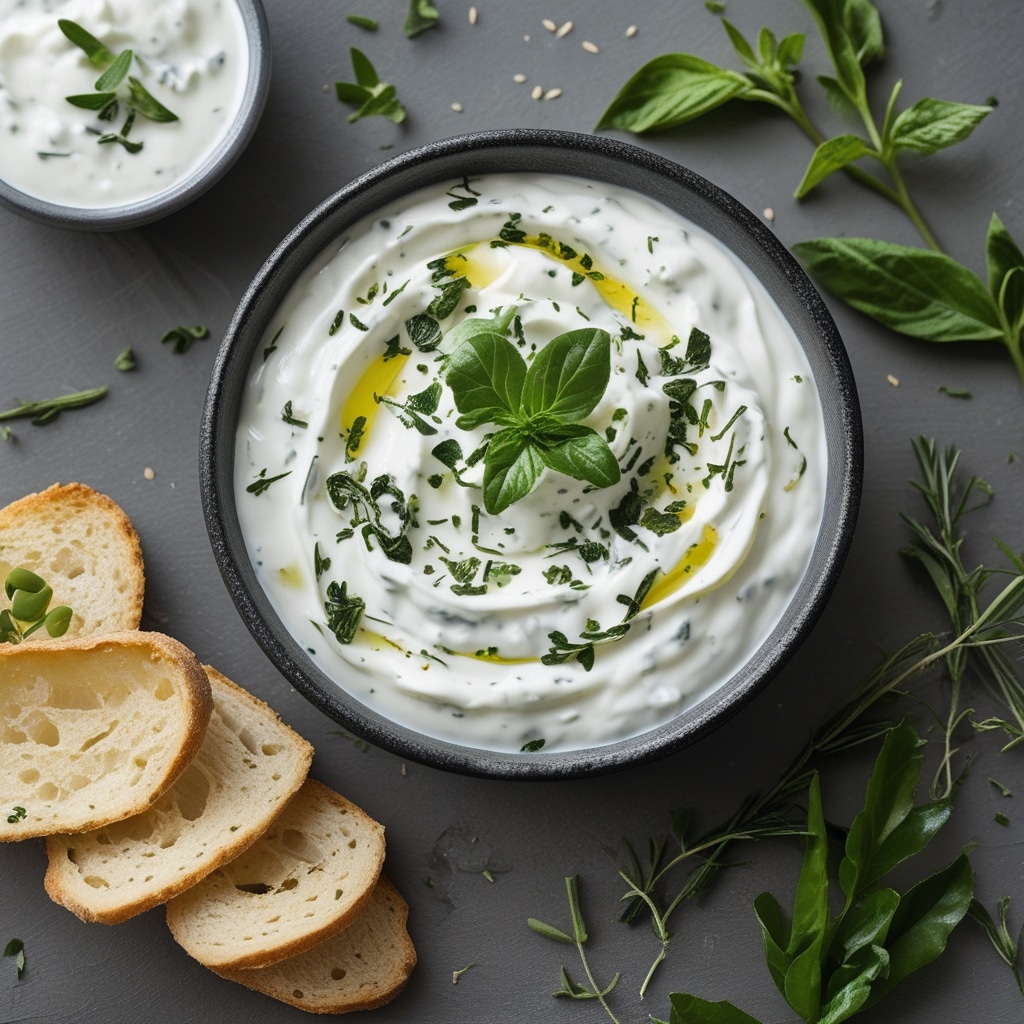 - Savory Greek Yogurt Herb Dip