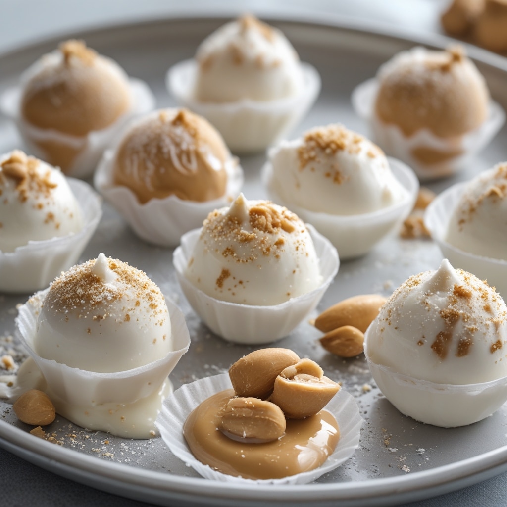Healthy Frozen Greek Yogurt Peanut Butter Bites