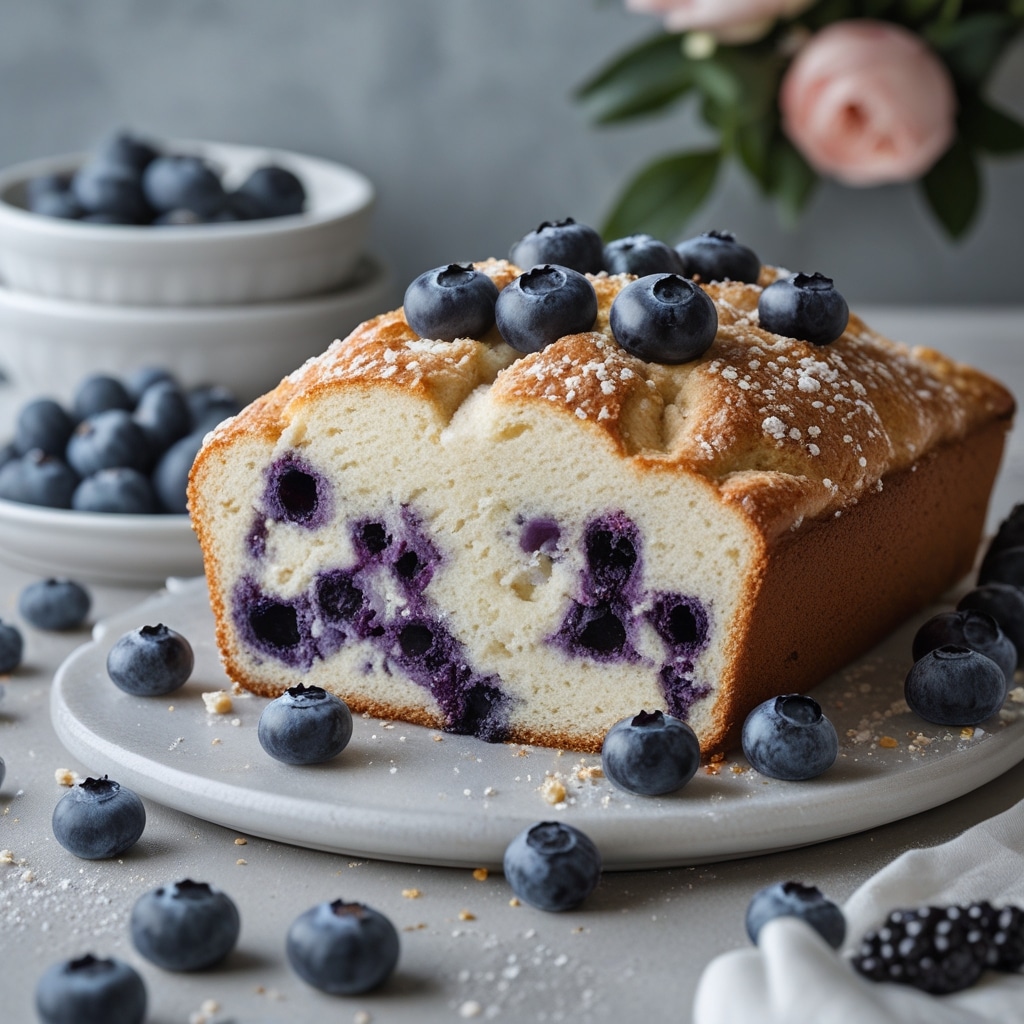 Blueberry Fluffy Cottage Cheese Cloud Bread Recipe T