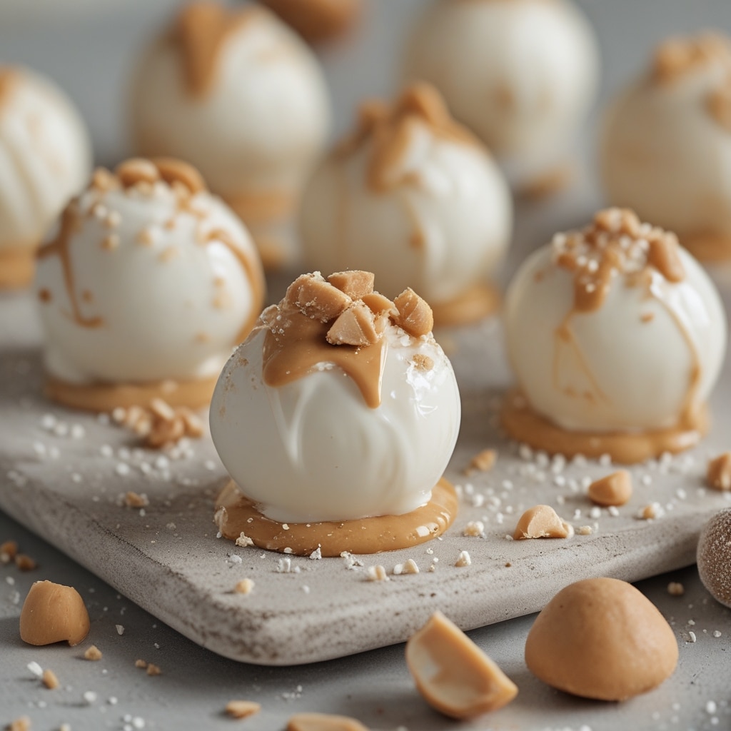 Frozen Greek Yogurt Peanut Butter Bites